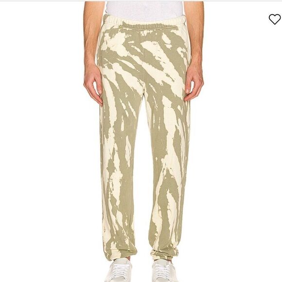NWT LES TIEN Classic Sweatpant Sage & Butter Tie Dye XS - Picture 1 of 15